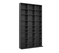 Vicco Scaffale porta cd Jukebox, Nero, 102 x 178 cm