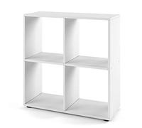 Vicco Scaffale Tetra, Bianco, 72.6 x 72 cm | per la conservazione e l’esposizione di libri o scatole decorative