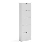 Vicco Scarpiera da ingresso Gizmo, Bianco, 59 x 181.1 cm | con 5 scomparti