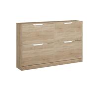 Vicco Scarpiera da ingresso Luca, Sonoma, 116.6 x 72.5 cm con 4 scomparti, per la conservazione delle scarpe, combinabile con la serie Luca