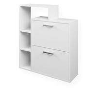 Vicco Scarpiera da ingresso Orlando, Bianco, 24.5 x 90 cm