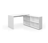 Vicco Scrivania angolare FlexPlus, Bianco, 137 x 60 cm
