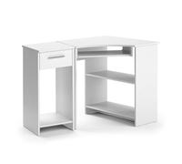 Vicco Scrivania angolare Odin, Bianco, 83 x 76 cm Set con armadio PC