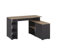 Vicco Scrivania angolare Rudy, Antracite/Artisan, 135 x 110 cm