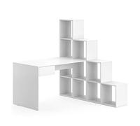 Vicco Scrivania angolare Sarah, Bianco, 139 x 142 cm