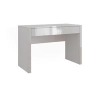 Vicco Scrivania Annabelle, Bianco lucido/bianco, 110 x 50 cm con 2 cassetti, adatto come postazione di lavoro per home office o studio