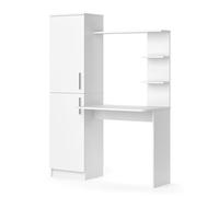Vicco Scrivania con ripiani Tessa, Bianco, 122.9 x 52 cm
