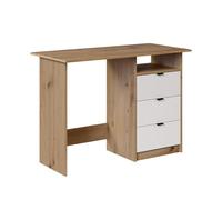 Vicco Scrivania Meiko, Bianco/Artisan, 105 x 50 cm