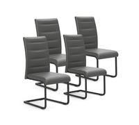 Vicco Sedia a sbalzo Salvo, Grigio/Nero,