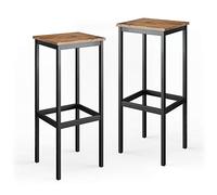 Vicco Set di 2 sgabelli da bar Fyrk, Rovere rustico, 32 x 78 cm 2 parti, adatto per banconi e piani cucina, impilabile per la conservazione