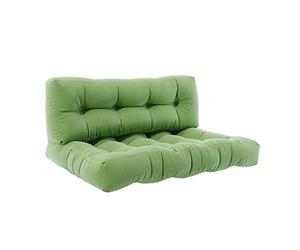 Vicco Set di cuscini per pallet "Flocken", Verde, 120 x 80 cm 2 parti, per l’imbottitura di sedute e schienali su pallet europallet