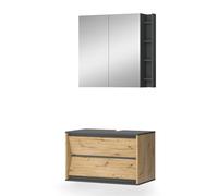 Vicco Set di mobili da bagno Edelin, Artigiano, 2 parti