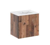 Vicco Set di mobili da bagno Izan, Oldstyle 60 cm | 2 pezzi · Mobile sottolavabo · Lavabo