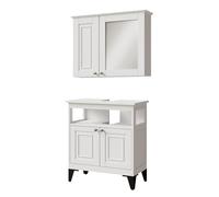 Vicco Set di mobili da bagno Vanity, Bianco, 2 parti