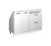 Vicco Set di mobili sottotetto Rion, Casa di campagna bianca/bianco, Set di 2