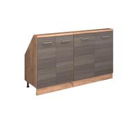 Vicco Set di mobili sottotetto Rion, Grigio nobile/rovere dorato, Set di 2