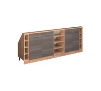 Vicco Set di mobili sottotetto Rion, Grigio nobile/rovere dorato, Set di 5