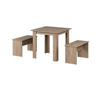 Vicco Set di tavoli da pranzo Sentio, Sonoma, 80 x 80 cm