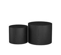 Vicco Set di tavolini Giva, Nero, 48 x 48 cm