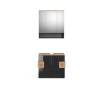 Vicco Set mobili bagno Eden, Antracite, 73 cm