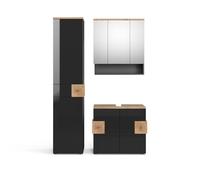 Vicco Set mobili bagno Eden, Antracite, 73 cm