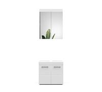 Vicco set mobili bagno Luna, Bianco, 2 parti