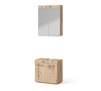 Vicco Set mobili bagno Luna, Quercia Wotan, 60 cm