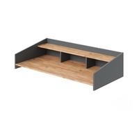 Vicco sopralzo a scaffale Viktor, Rovere dorato/Antracite, 127.2 x 30 cm