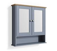 Vicco Specchio contenitore bagno Bianco, Grigio, 56 x 58 cm