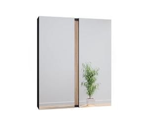 Vicco Specchio contenitore bagno Gloria, Antracite, 70.4 x 84 cm con 2 porte, con apertura per sifone e compatibile con la serie Gloria