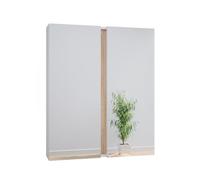 Vicco Specchio contenitore bagno Gloria, Bianco, 70.4 x 84 cm con 2 porte, con apertura per sifone e compatibile con la serie Gloria