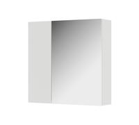 Vicco Specchio contenitore bagno Leopold, Bianco, 60 x 59.2 cm Con ripiani e 1 anta a specchio