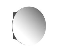Vicco Specchio contenitore bagno Loki, Antracite, 60 x 60 cm | con 2 scomparti, per montaggio a parete con specchio e ripiano