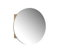 Vicco Specchio contenitore bagno Loki, Rovere dorato, 50 x 50 cm | con 2 scomparti, per montaggio a parete con specchio e ripiano
