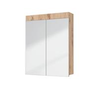 Vicco Specchio contenitore bagno Luna, Quercia Wotan, 60 x 77 cm