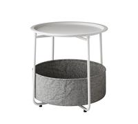 Vicco Tavolino da caffè Liva, Bianco, 47 x 50 cm | utilizzabile per la conservazione e come superficie d’appoggio