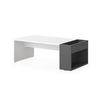 Vicco Tavolino da salotto Chris, Bianco/antracite, 95 x 49.4 cm