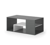 Vicco Tavolino da salotto Edgar, Antracite/bianco, 110 x 59 cm