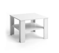 Vicco Tavolino da salotto Homer, Bianco, 60 x 60 cm