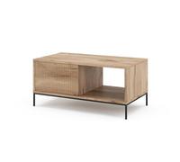 Vicco Tavolino Eliza, Quercia vichinga, 90 x 50 cm con un cassetto, combinabile con altri mobili della serie Eliza