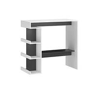 Vicco Tavolo bar alto Dana, Bianco/Antracite, 108 x 50 cm