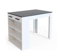 Vicco Tavolo bar alto Repose, Antracite/bianco, 67 x 100 cm