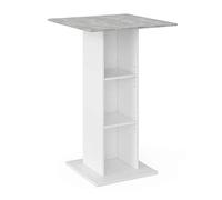 Vicco Tavolo bar alto Rodeo, Calcestruzzo, 70 x 70 cm, utilizzabile come tavolo alto, salvaspazio per aree di piccole dimensioni