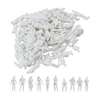 VICDUEKG 100 Pezzi Model Figure di Persone Non dipinte Scala 1:100, Persone Minuscole Mini Modello Treni Architettonico Persone Figurine Dipinto Mano Seduto E in Piedi per Scene in Miniatura