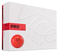 Vice Golf Pro Neon Red 2020 | 12 palline da golf | Caratteristiche: 3 pezzi Cast Uretano, massimo controllo, alta spin in in breve gioco | più colori: Neon Lime/Red | Profilo: per golfisti avanzati
