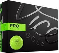 Vice Golf PRO Plus 2020,12 palline da golf,Caratteristiche: 4 pezzi in uretano fuso, distanza massima, rotazione guidatore ridotta, bianco,profilo: progettato per golfisti avanzati