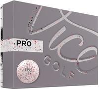 Vice Golf Pro Soft Drip Red 2020 | 12 Golfbälle | Ausstattung: 3-teiliges Urethan-Guss, weiches Gefühl, hohe Ballflugstabilität | Profilo: für ambitionierte Golfer