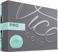 Vice Golf PRO Soft HUE Blue Light 2020,12 palline da golf,Caratteristiche: 3 pezzi in uretano fuso, morbido al tatto, elevata stabilità di volo, corallo,Profilo: per golfisti ambiziosi
