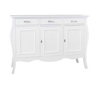 Vicentini arreda CREDENZA SAGOMATA SHABBY CHIC IN LEGNO LACCATA BIANCA