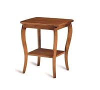 Vicentini arreda TAVOLINO DA FUMO PORTA VASO IN LEGNO NOCE SCURO CON QUADRATO